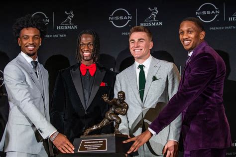 Jayden Daniels, Marvin Harrison Jr., Bo Nix and Michael Penix Jr. are finalists for the Heisman Trophy.